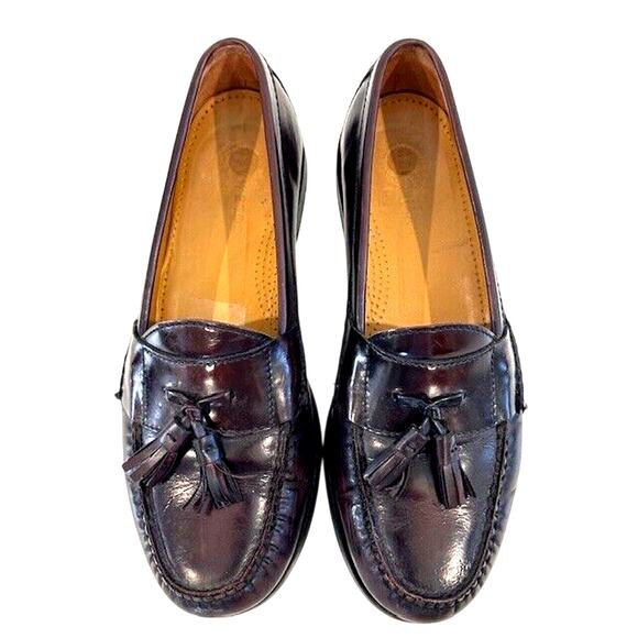 Cole Haan Men's Pinch Tassel 03507 Mahogany Leather Loafers-8.5 D - Picture 1 of 9